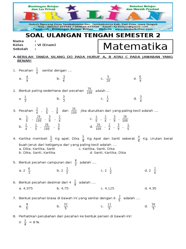 5 Rahasia Lolos Ujian dengan Latihan Soal Ujian Semester 2 Kelas 5 Paling Akurat 2026